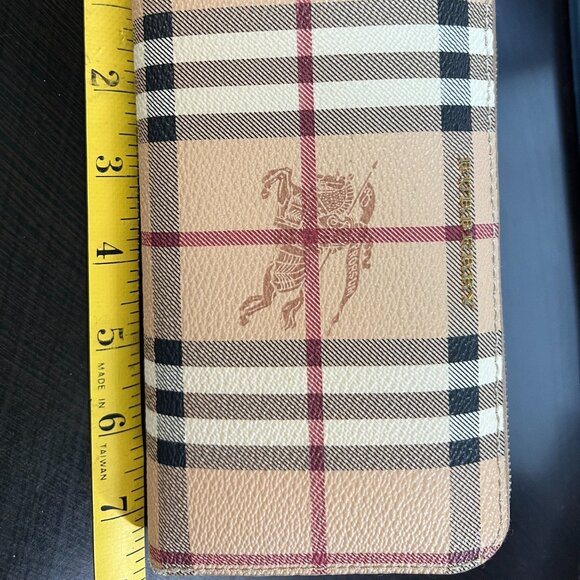 Burberry Haymarket Check Zip Around Wallet (SHF-T4rgfq) - Picture 4 of 6